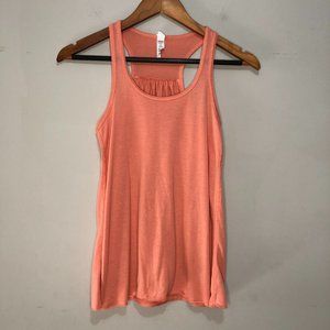 Bella Canvas Solid Color Racer Back Tank Top Coral Size XS